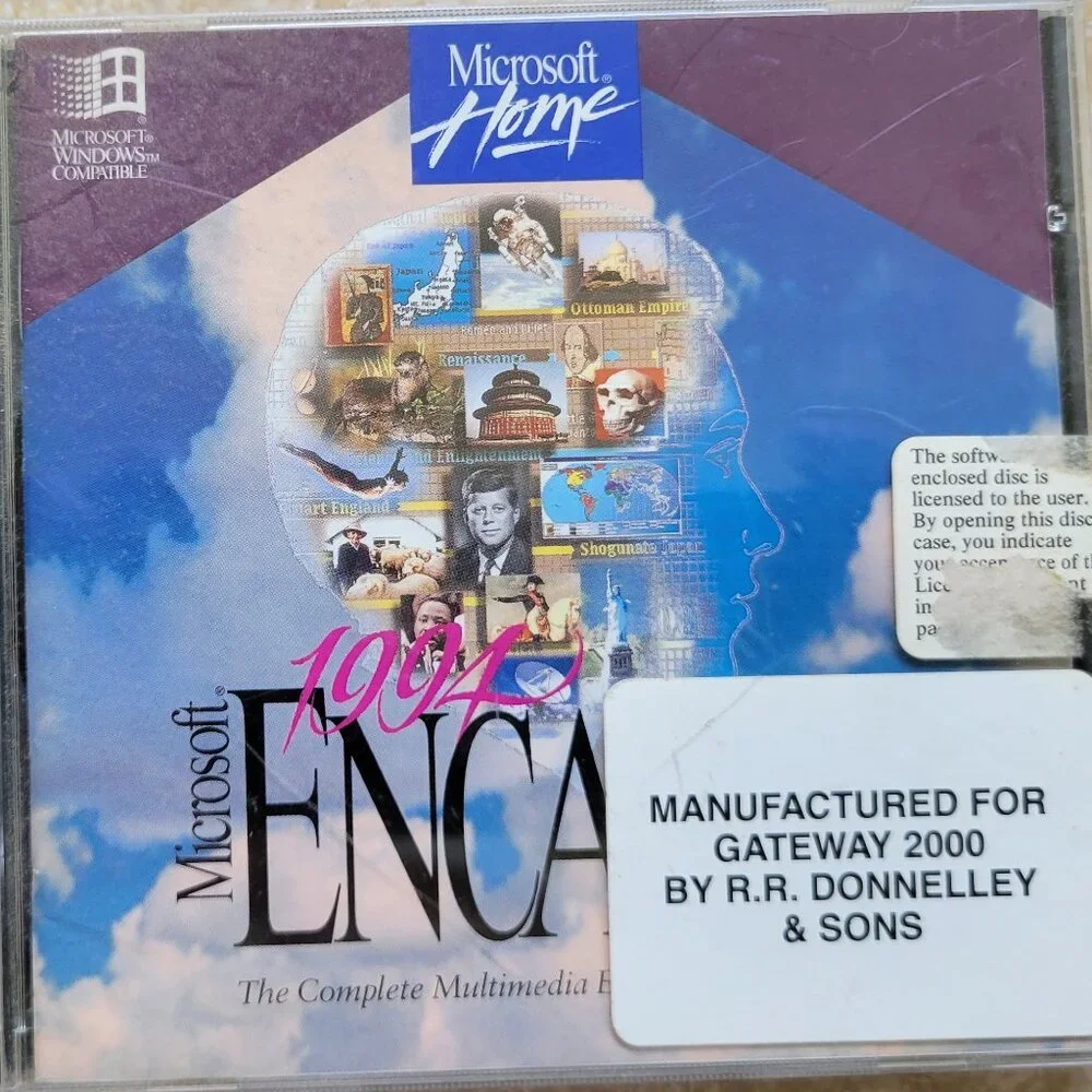 Vintage CD - Microsoft Encarta, Microsoft Home